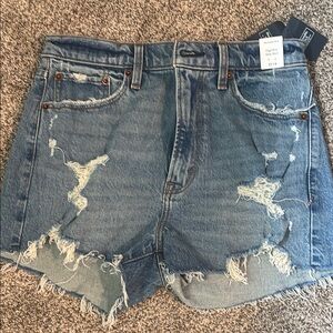 Abercrombie & Fitch Distressed Jean Shorts